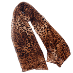Wo Fatchin Animal Print - Black and Brown Cheetah Scarf thumbnail