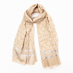 Wo Fatchin Beige and Spots Scarf thumbnail