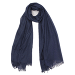 Wo Fatchin Admiral Blue Solid Scarf thumbnail