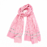 Wo Fatchin Carnation Pink and Spots Scarf thumbnail