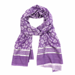 Purple and Spots Scarf